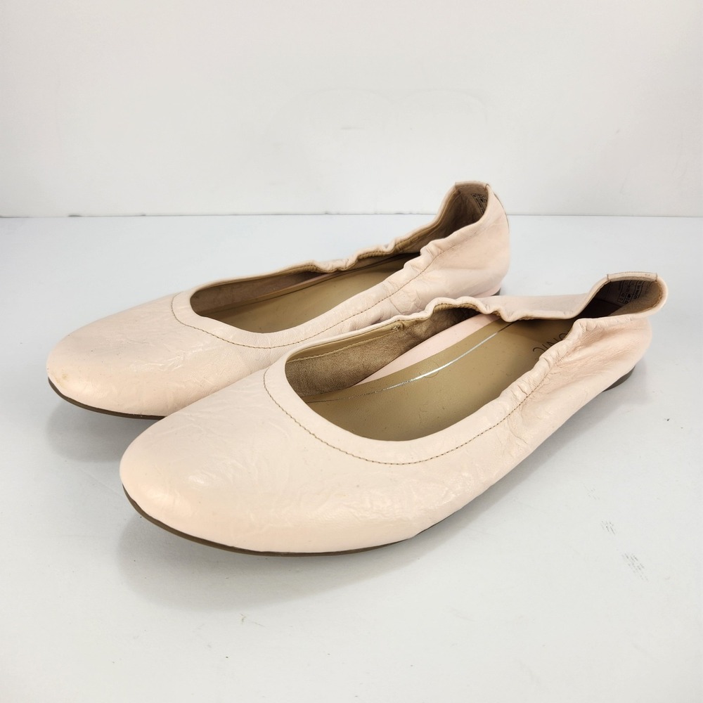 Vionic Alexa Ballet Flats Women's 8 Blush Pink Leather Slip-On Comfort Shoes